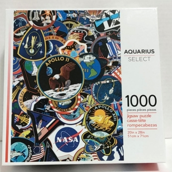 AQUARIUS NASA MISSION PATCHES PUZZLE 20x28 NIB - Picture 1 of 8